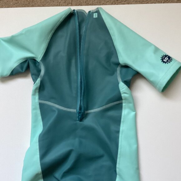 Nabaiji Kids Short Sleeve Wetsuit Swimsuit Swimming 50+ UV Protection - Picture 5 of 7